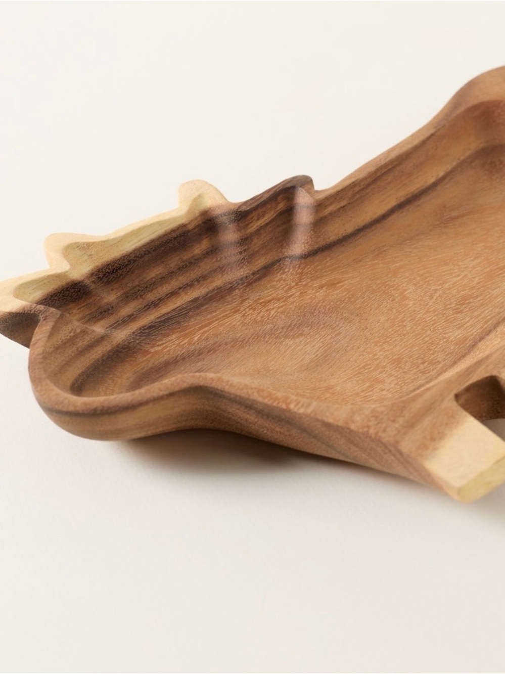 Anthropologie Carved Wood Serving Platter COW - Picture 2 of 6